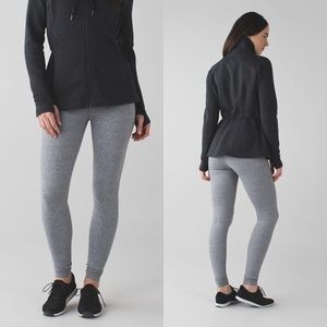 Lululemon wunder under pant heathered slate size 8